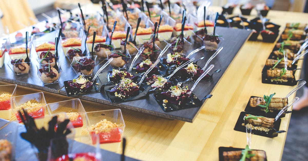 A stock question for British catering professionals - Lunch table III A stock question for British catering professionals - Lunch table III