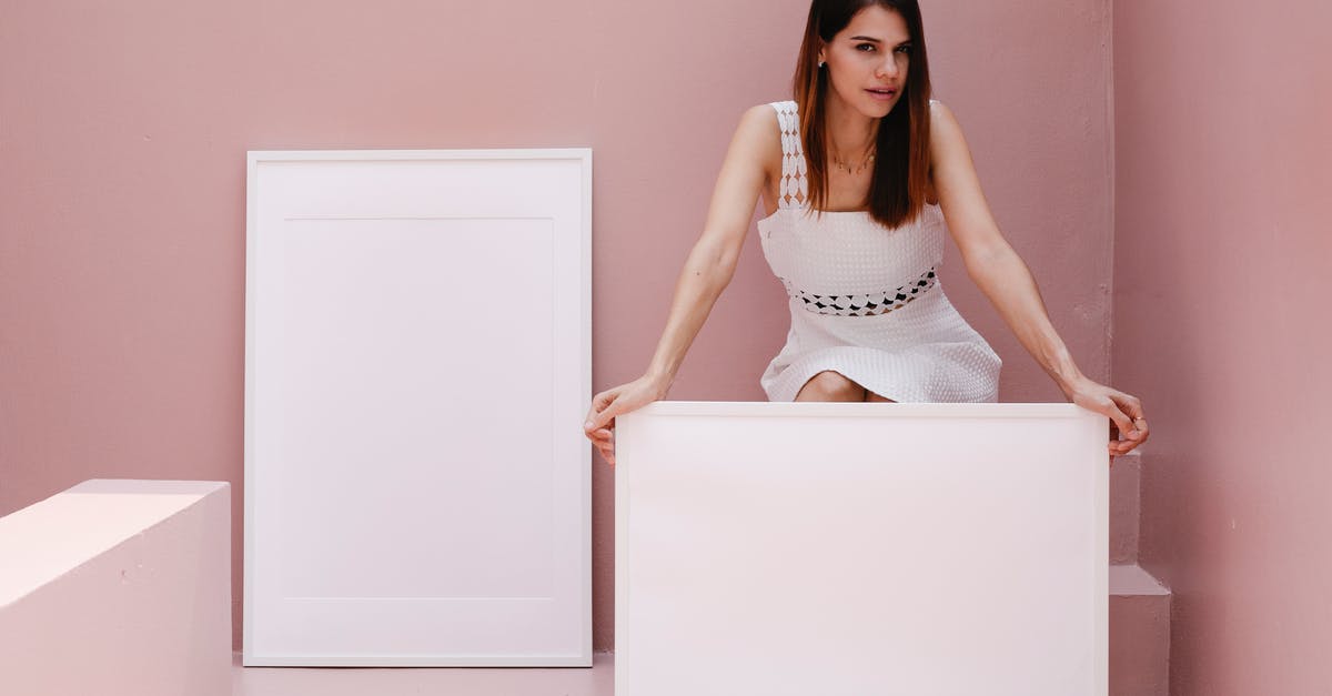 Advice for adding pumpkin to pancakes? - Young woman advertising blank white frames in pink room Advice for adding pumpkin to pancakes? - Young woman advertising blank white frames in pink room