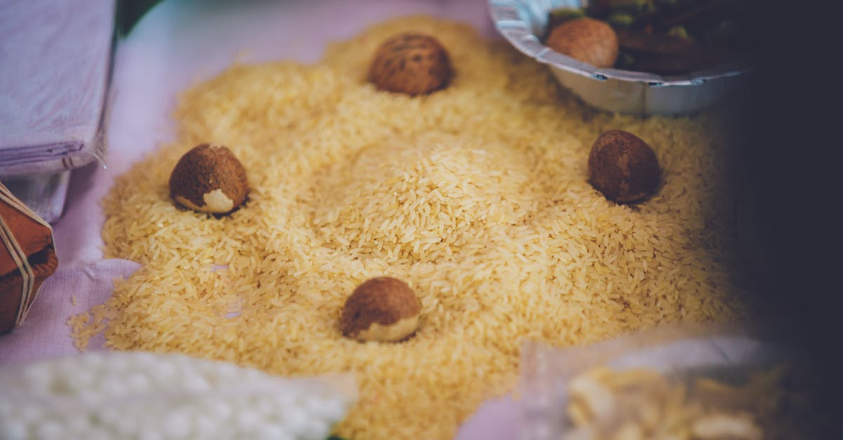 Advice for Rice balls in bulk - Close up on Rice and other Ingredients Advice for Rice balls in bulk - Close up on Rice and other Ingredients