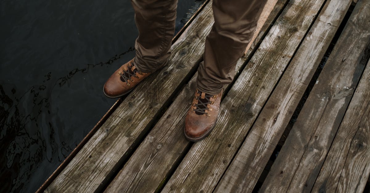 after re-hydrating and desalinating a salted cod it became slightly brown - Person in Brown Leather Boots Standing on Brown Wooden Dock after re-hydrating and desalinating a salted cod it became slightly brown - Person in Brown Leather Boots Standing on Brown Wooden Dock