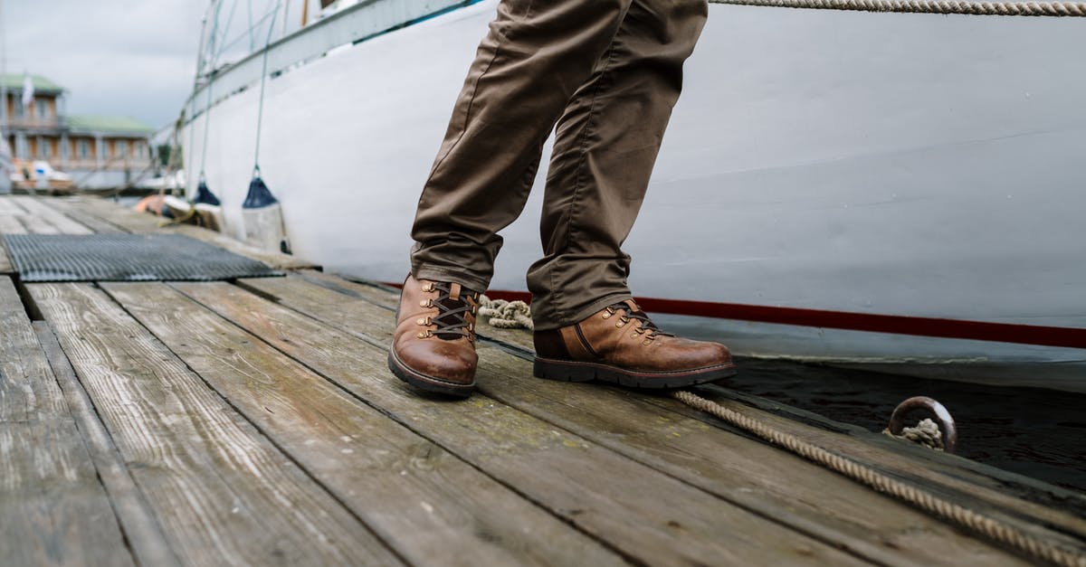 after re-hydrating and desalinating a salted cod it became slightly brown - Person in Brown Leather Boots Standing on Brown Wooden Dock after re-hydrating and desalinating a salted cod it became slightly brown - Person in Brown Leather Boots Standing on Brown Wooden Dock
