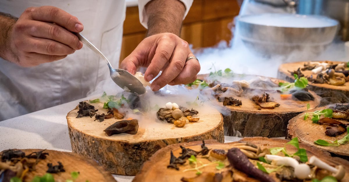Am I cooking mushrooms wrong? - Chef Preparing Vegetable Dish on Tree Slab Am I cooking mushrooms wrong? - Chef Preparing Vegetable Dish on Tree Slab