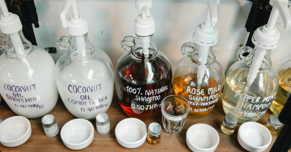 Are countertop blenders with plastic jars dangerous? - Big dispensers of shampoo on shelf Are countertop blenders with plastic jars dangerous? - Big dispensers of shampoo on shelf
