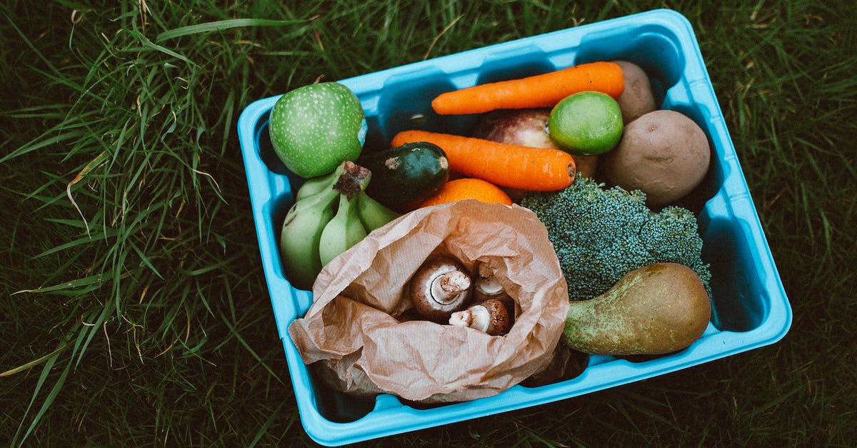 Are Green Potatoes OK? - Plastic Container With Fruits and Vegetables on Green Grass Are Green Potatoes OK? - Plastic Container With Fruits and Vegetables on Green Grass