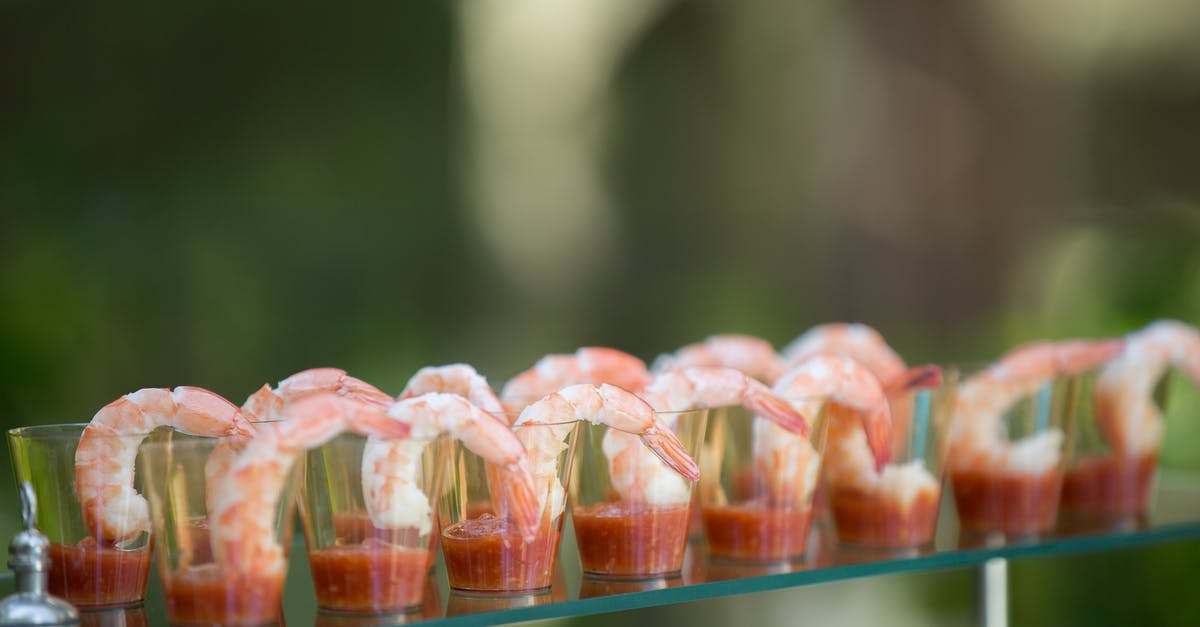 Are heads of shrimps safe to eat in US? - Cups of Shrimps With Pastes