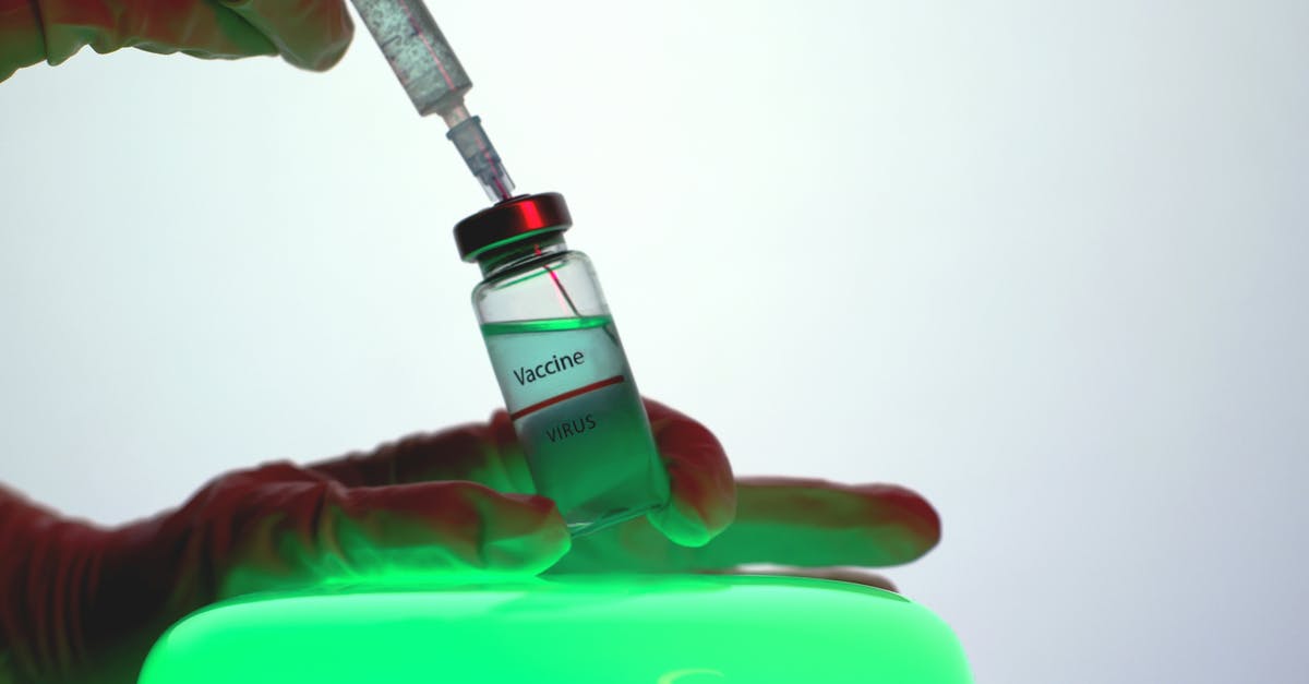 Are these green areas on my cured ham a health problem? - Person Aspirating the Vaccine from the Vial