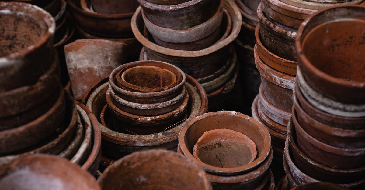 Are welded-handled stock pots safe? - HIgh Angle Photo of Pile of Brown Round Clay Pots Are welded-handled stock pots safe? - HIgh Angle Photo of Pile of Brown Round Clay Pots