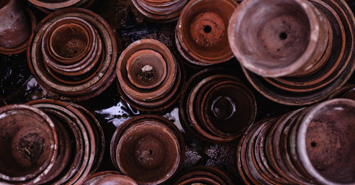 Are welded-handled stock pots safe? - Top View Photo of Pile of Brown Round Clay Pots Are welded-handled stock pots safe? - Top View Photo of Pile of Brown Round Clay Pots
