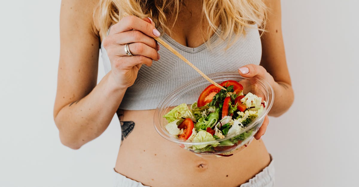 At what point is eating left-overs or perishables not just daring but dumb? [closed] - Woman in White Tank Top Holding a Bowl of Vegetable Salad