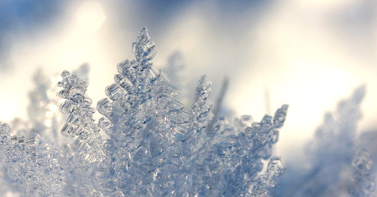 Avoid ice crystals in frappuccino - Depth of Field Photography of Ice Shards Avoid ice crystals in frappuccino - Depth of Field Photography of Ice Shards