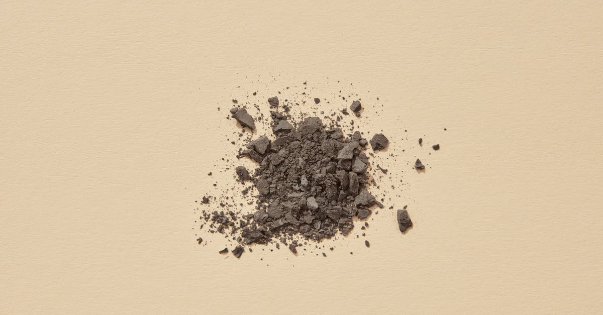 Avoiding grittiness with sichuan pepper - Brown Powder on Yellow Surface Avoiding grittiness with sichuan pepper - Brown Powder on Yellow Surface