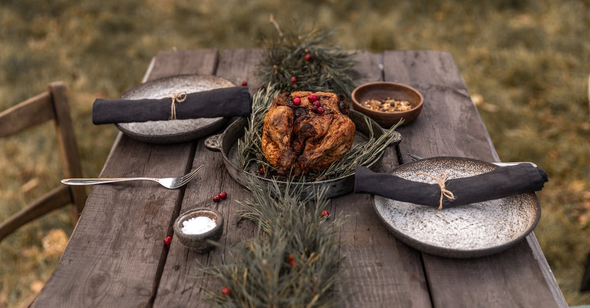 Baked Ground Turkey - Cooked Turkey on Black Pan on Brown Wooden Table Baked Ground Turkey - Cooked Turkey on Black Pan on Brown Wooden Table
