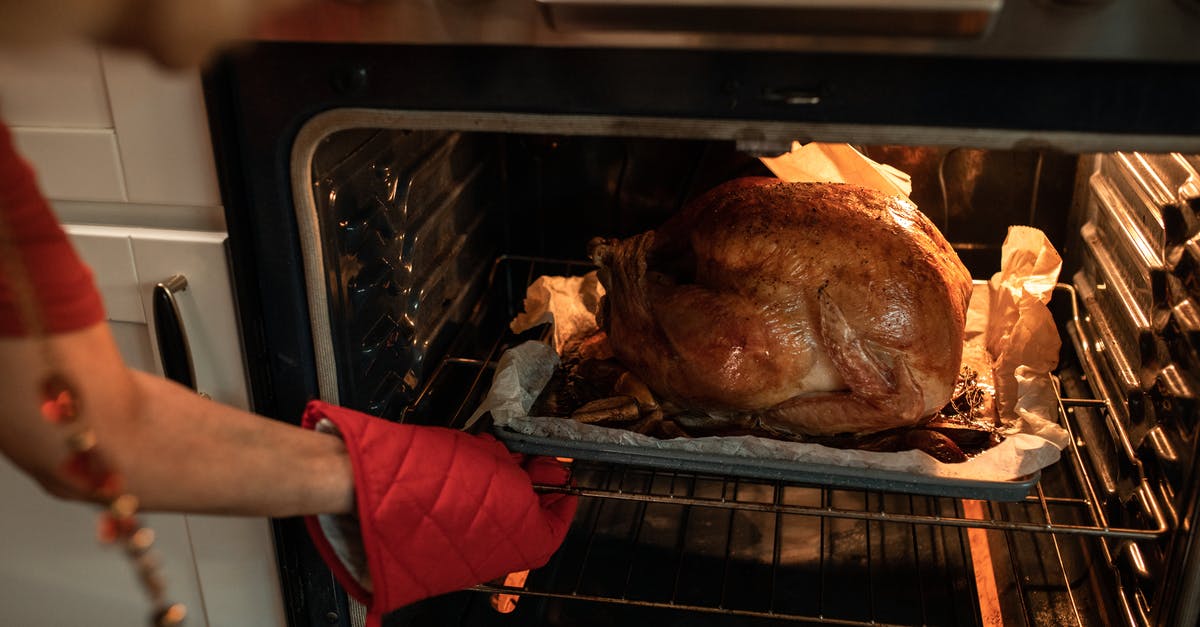 Baking chicken in the oven - Person Holding a Raw Meat Baking chicken in the oven - Person Holding a Raw Meat