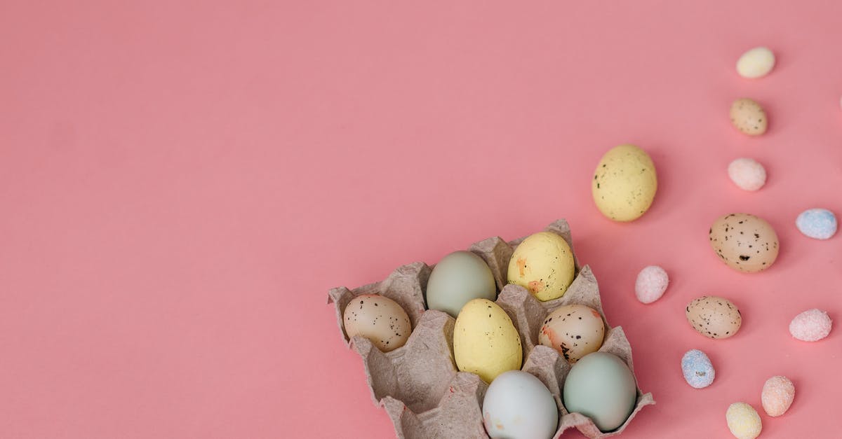 Beating eggs for brownie - White and Yellow Egg Decors