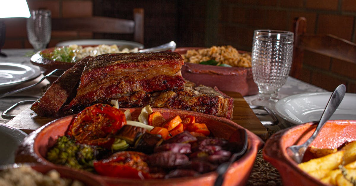 Beef Short ribs still chewy after internal temperature reach 201F [duplicate] - Variety of Cooked Food on Table