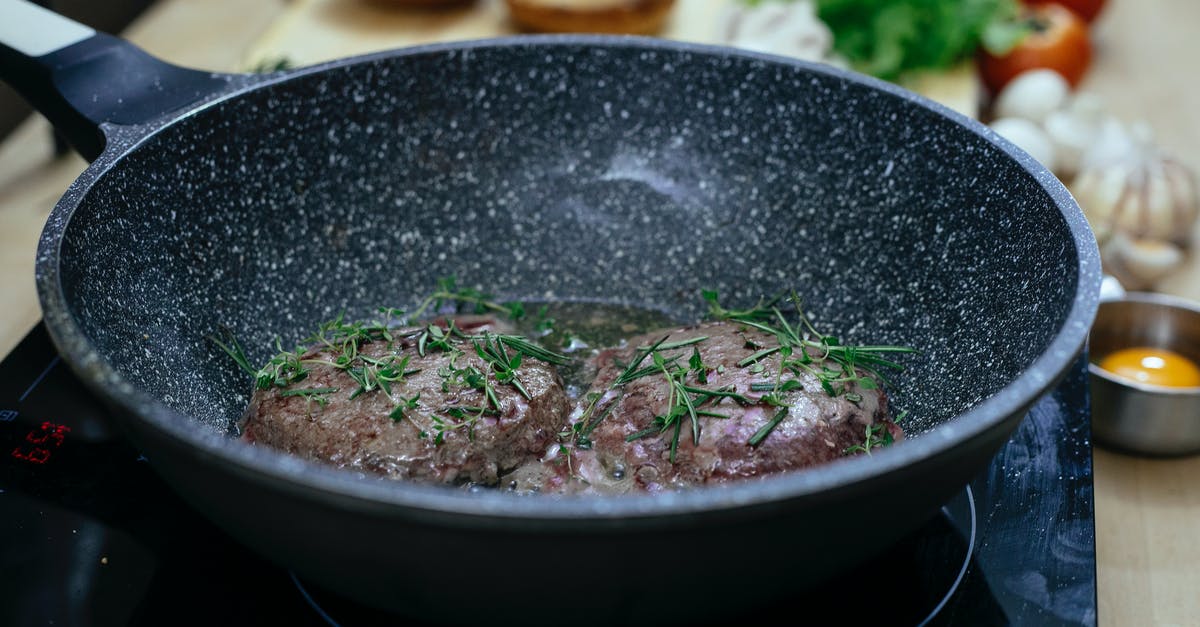 Best beef joint for slow cooker - Frying pan with patties in kitchen Best beef joint for slow cooker - Frying pan with patties in kitchen