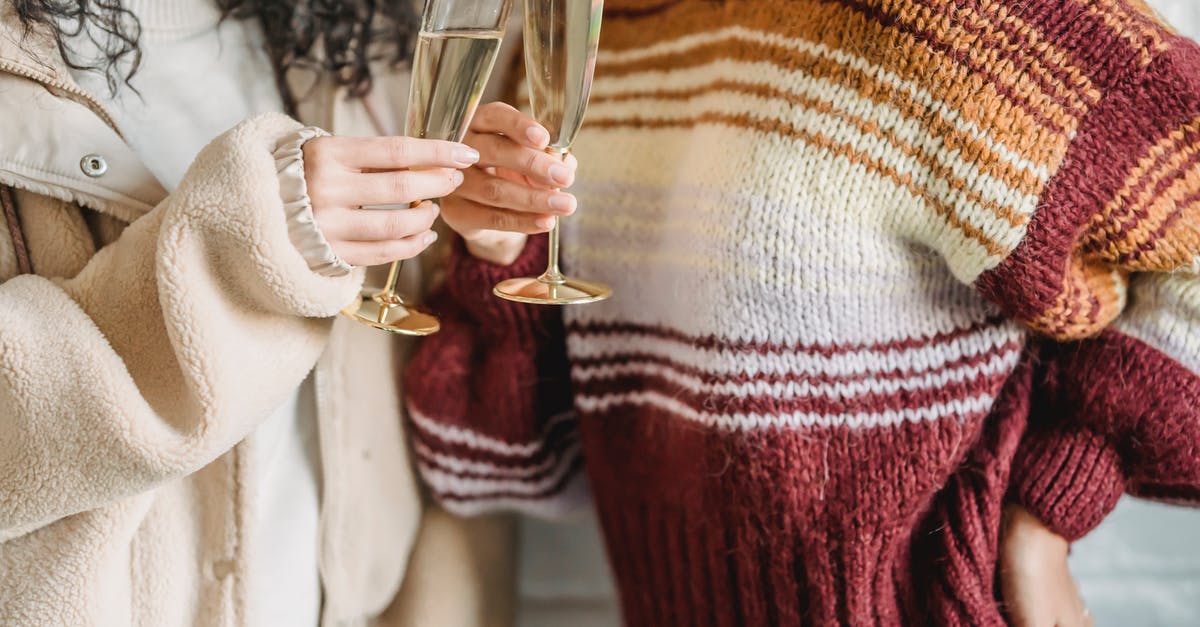 Best substitute wine glass - Crop faceless female friends in knitted sweaters clinking wineglasses of champagne during celebration together Best substitute wine glass - Crop faceless female friends in knitted sweaters clinking wineglasses of champagne during celebration together