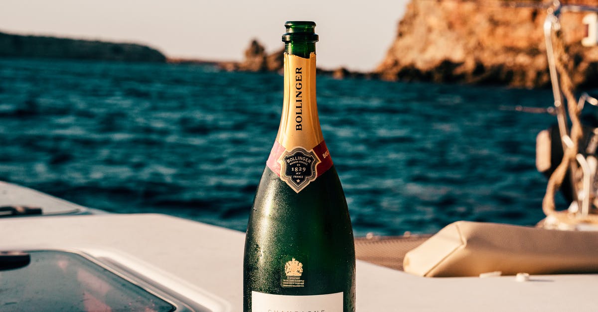 Best substitute wine glass - Bollinger Wine Bottle on Boat Best substitute wine glass - Bollinger Wine Bottle on Boat