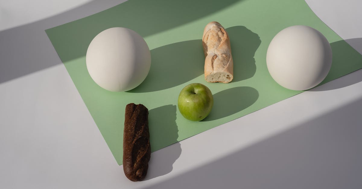 Biga Bread sponge - Green Apple Beside White Egg on White Ceramic Plate Biga Bread sponge - Green Apple Beside White Egg on White Ceramic Plate