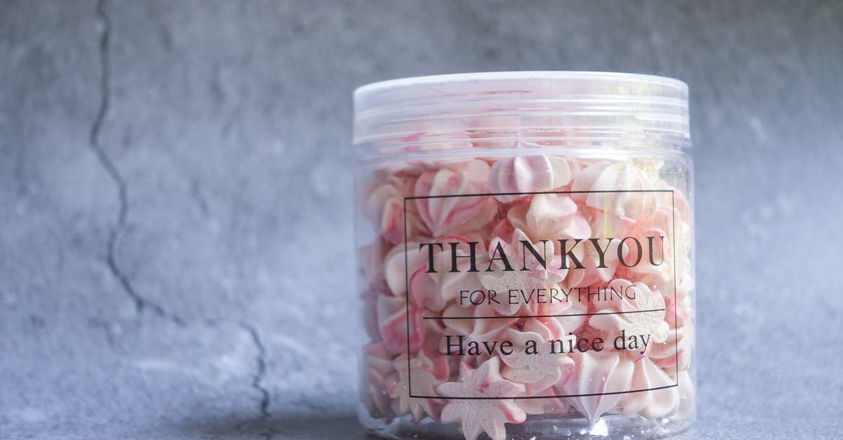 Broil meringue cookies? - Sugar Treats Filled Plastic Jar With Thank You Print Broil meringue cookies? - Sugar Treats Filled Plastic Jar With Thank You Print