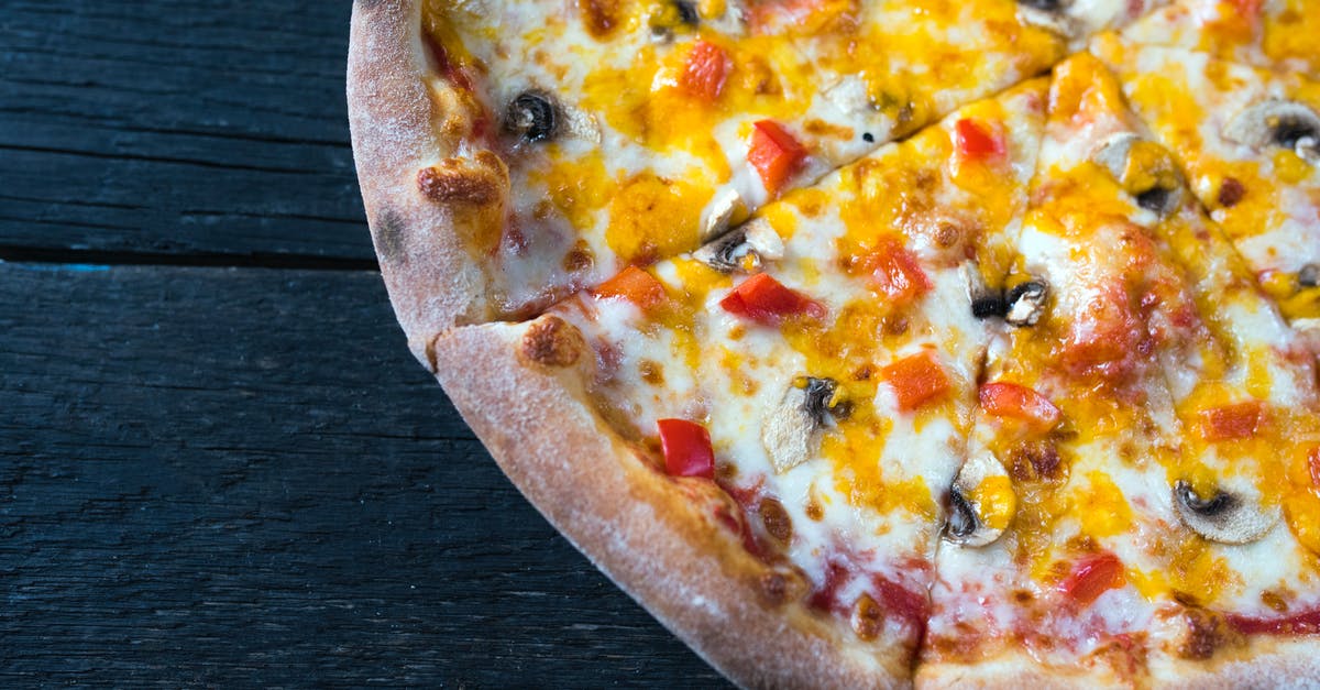 Burger/Kraft Slice Style Cheese - Delicious pizza with champignon slices on melted cheese Burger/Kraft Slice Style Cheese - Delicious pizza with champignon slices on melted cheese