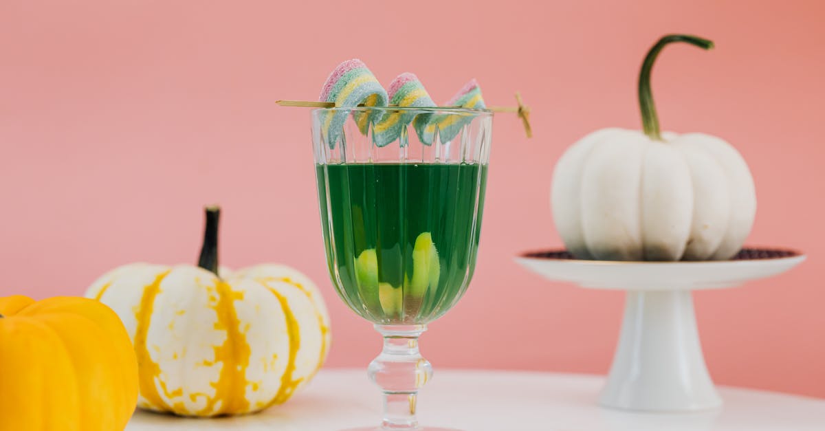 Butter separation in english toffee candy - Green Liquid in Clear Footed Glass Butter separation in english toffee candy - Green Liquid in Clear Footed Glass