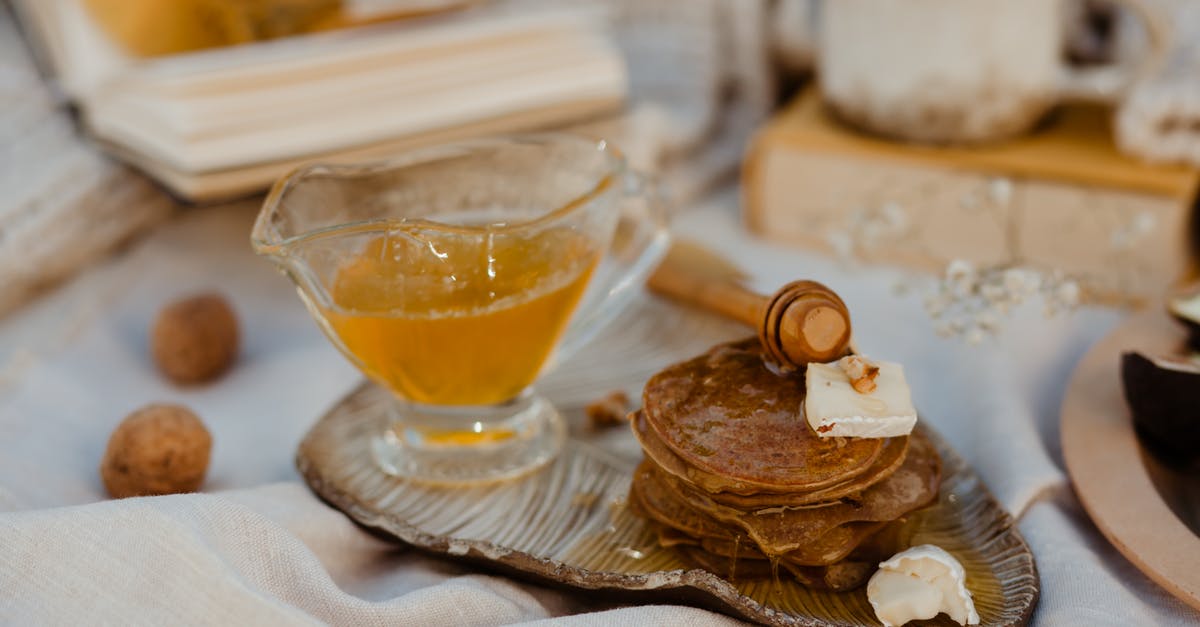 Buttermilk + Butter =? - Pancakes with Honey and Butter Buttermilk + Butter =? - Pancakes with Honey and Butter