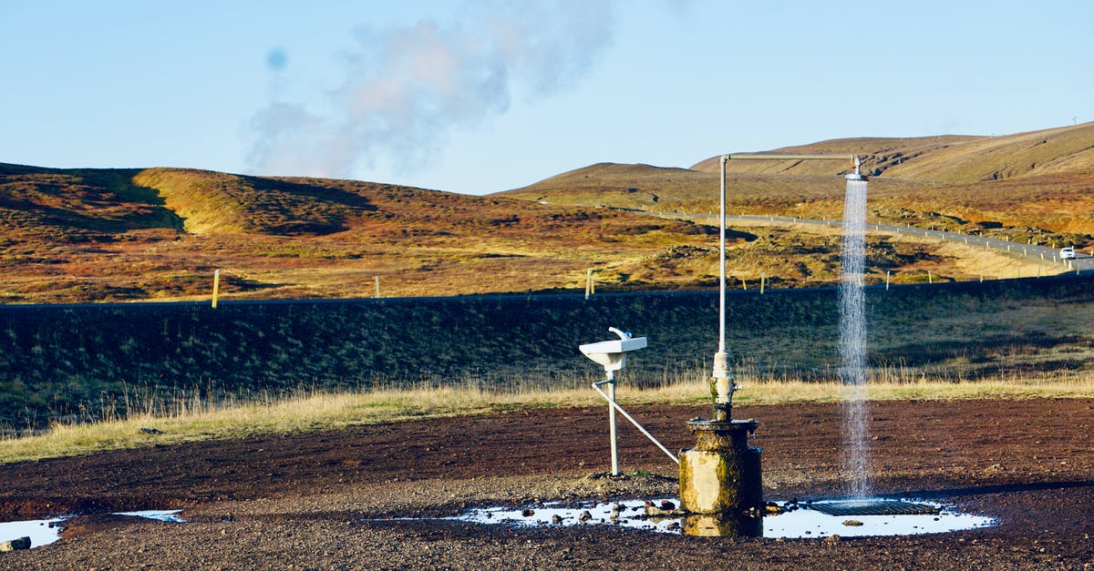 Camping with tofu - Outdoor Shower in Iceland Camping with tofu - Outdoor Shower in Iceland