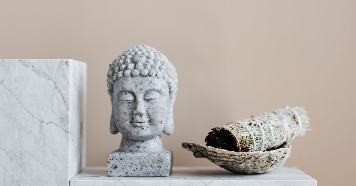 Can an old rosette “iron” that's starting to stick be reconditioned? - Stone Buddha and sage incense bundle in bowl on marble shelf Can an old rosette “iron” that's starting to stick be reconditioned? - Stone Buddha and sage incense bundle in bowl on marble shelf