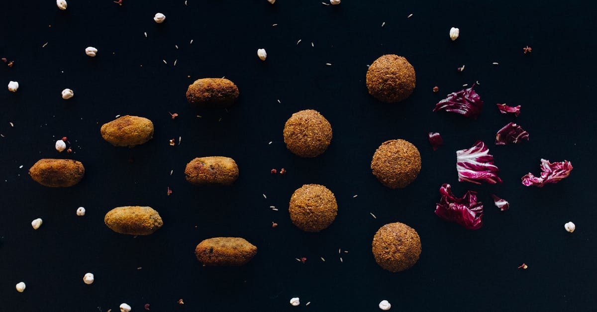 Can falafel be made using previously frozen chickpeas? - Falafels on Black Surface