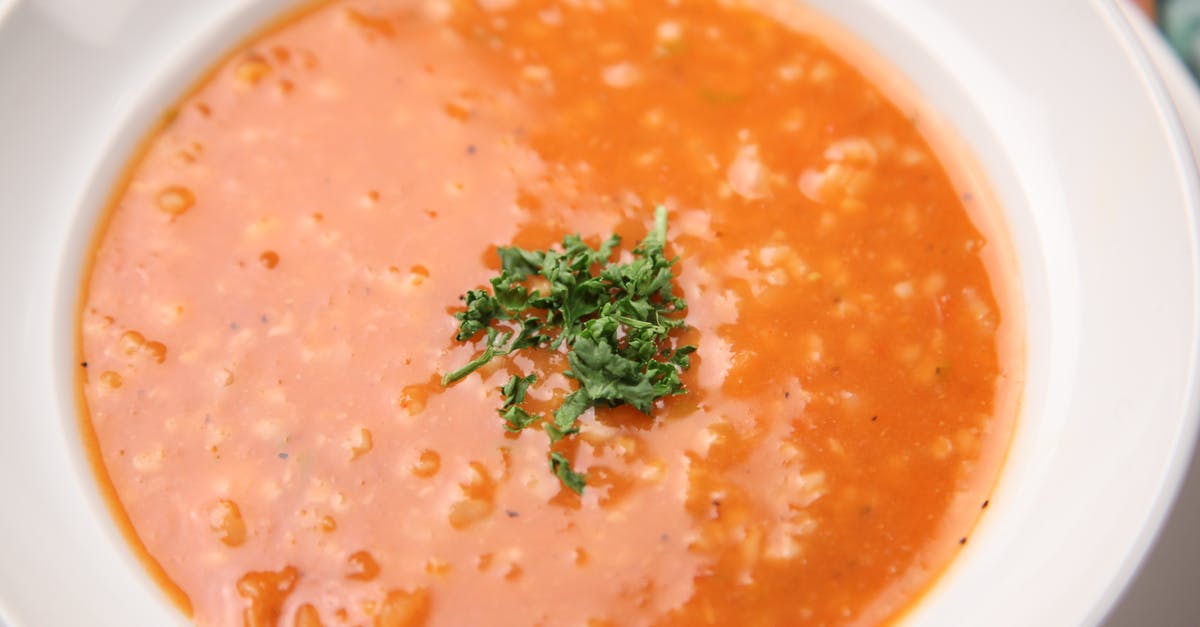 Can I blend hot soup in a ninja? [closed] - Soup With Minced Herbs on Round White Ceramic Plate