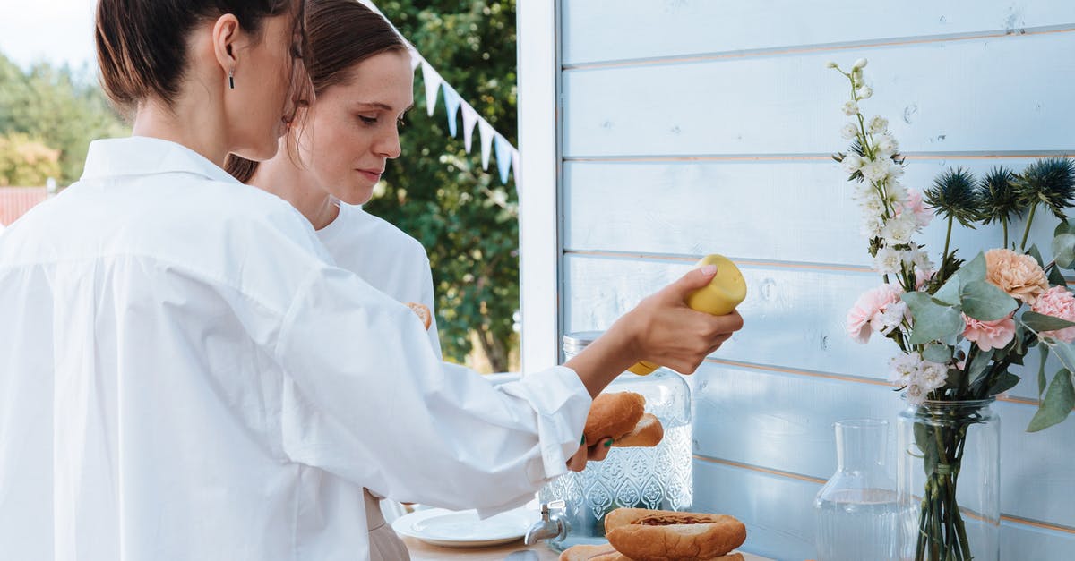 Can I fix butter (for a sauce) after putting too much mustard in? - Women Putting Mustard on the Bread Can I fix butter (for a sauce) after putting too much mustard in? - Women Putting Mustard on the Bread