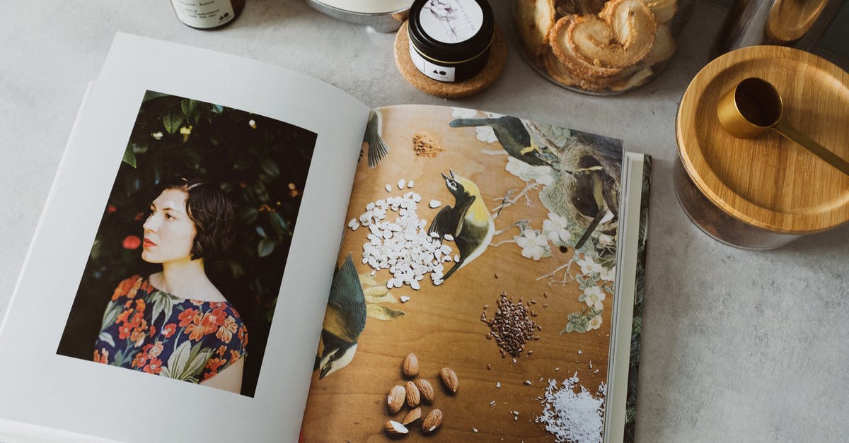 Can I learn to cook from a book? - Opened cookbook on table in kitchen Can I learn to cook from a book? - Opened cookbook on table in kitchen