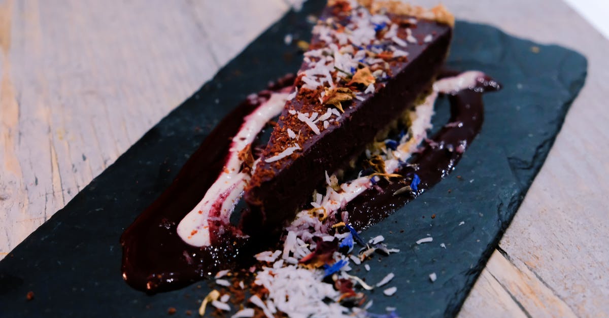 Can I make a béchamel sauce with coconut cream? - Piece of tasty chocolate cheesecake with coconut flakes in cafe