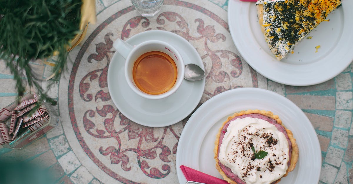 Can I make a sweet hot water crust pastry? - From above of tasty baked desserts near cup of aromatic espresso on stone table Can I make a sweet hot water crust pastry? - From above of tasty baked desserts near cup of aromatic espresso on stone table