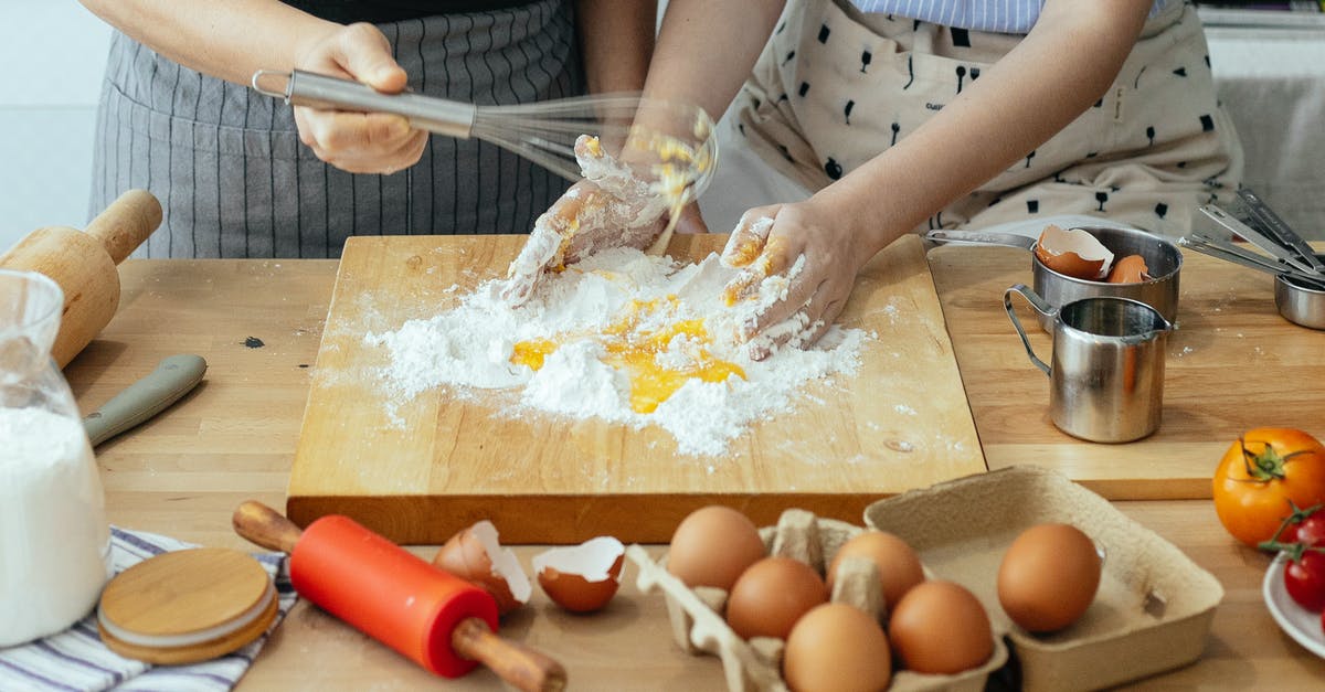 Can I make buckwheat flour starting from toasted buckwheat? - Crop women mixing egg and flour with whisk Can I make buckwheat flour starting from toasted buckwheat? - Crop women mixing egg and flour with whisk
