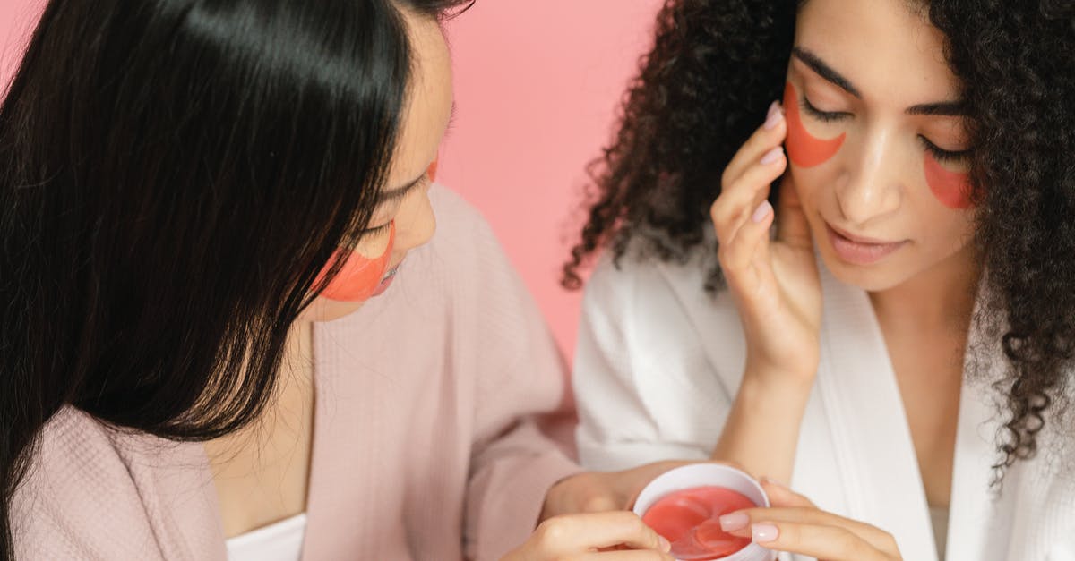 Can I Sear Sous-Vide Rib Eye Under Infrared Broiler? - Two women using red cosmetic pads and putting them on under eyes Can I Sear Sous-Vide Rib Eye Under Infrared Broiler? - Two women using red cosmetic pads and putting them on under eyes