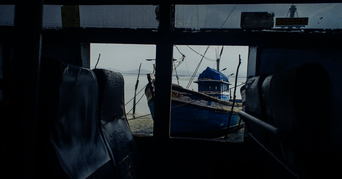 Can I use a Lid for a glass vessel for cooking in microwave? - View through window of worn out bus with broken windows on sandy coast with wooden boat Can I use a Lid for a glass vessel for cooking in microwave? - View through window of worn out bus with broken windows on sandy coast with wooden boat