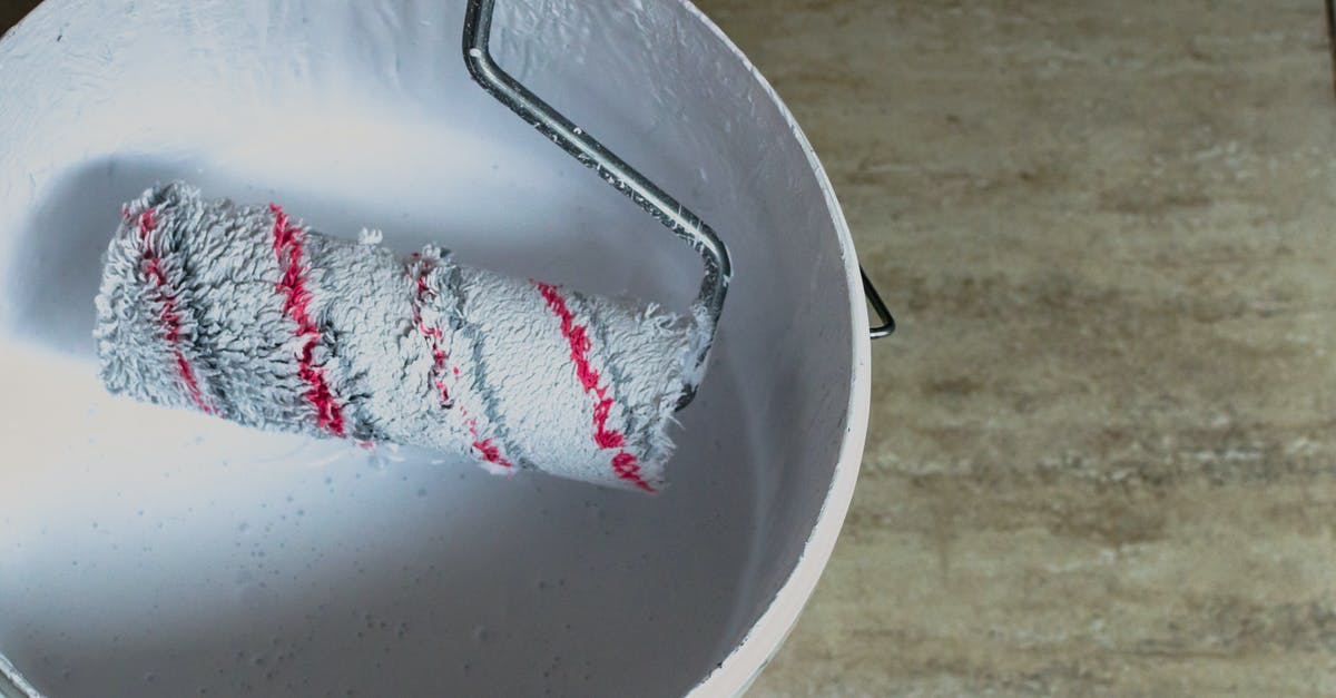 Can lettuce wraps be less messy? - Pail of White Paint and Paint Roller