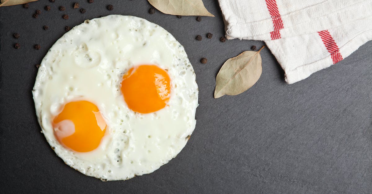 Can one use cooked egg to make fried eggs (sunny side up)? [duplicate] - 
A Close-Up Shot of a Sunny Side Up Egg with Two Egg Yolks