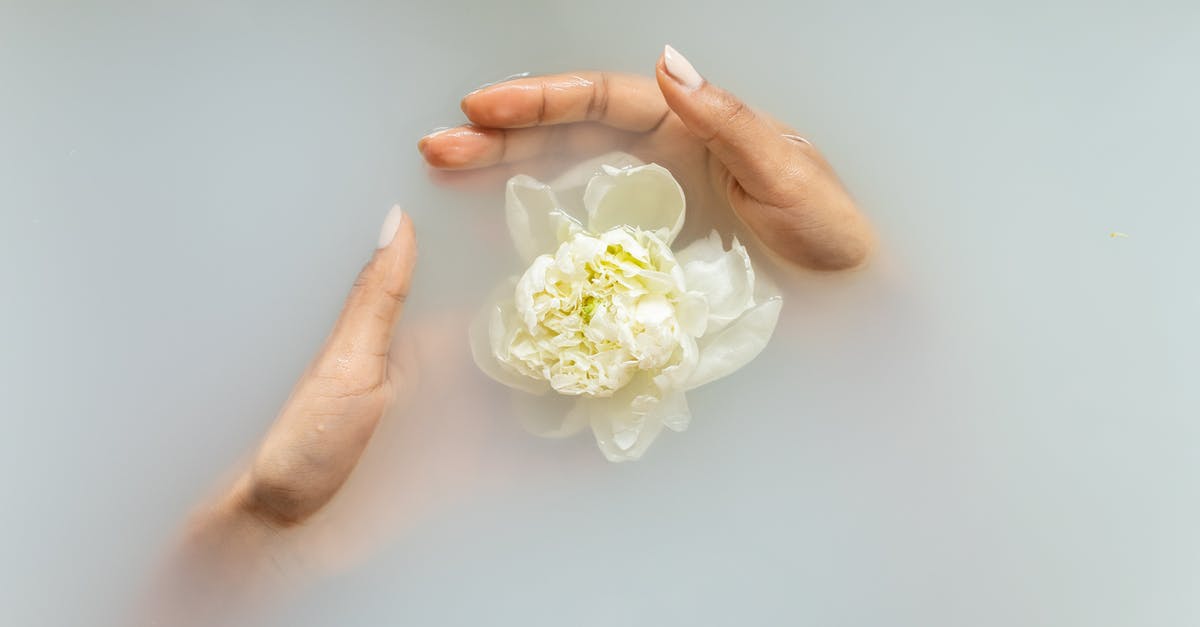 Can soap be put it in the water used for Sous Vide? - Unrecognizable female with manicured hands holding white flower in hands in soapy water during spa procedures Can soap be put it in the water used for Sous Vide? - Unrecognizable female with manicured hands holding white flower in hands in soapy water during spa procedures