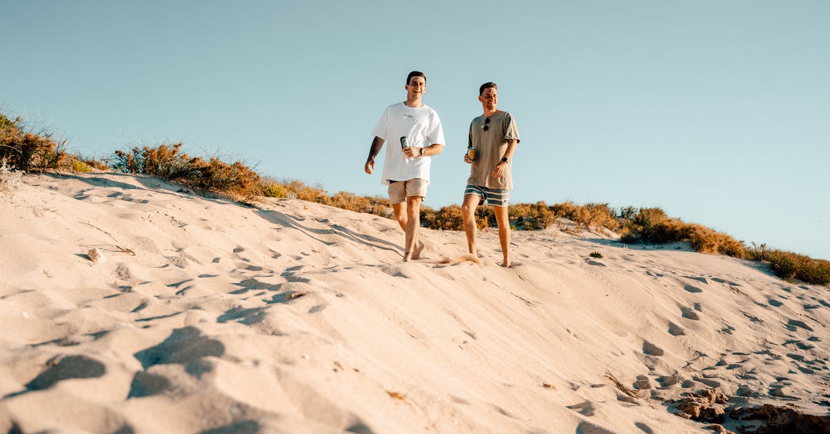 Can you parfry hash browns in advance? - Man and Woman Walking on White Sand
