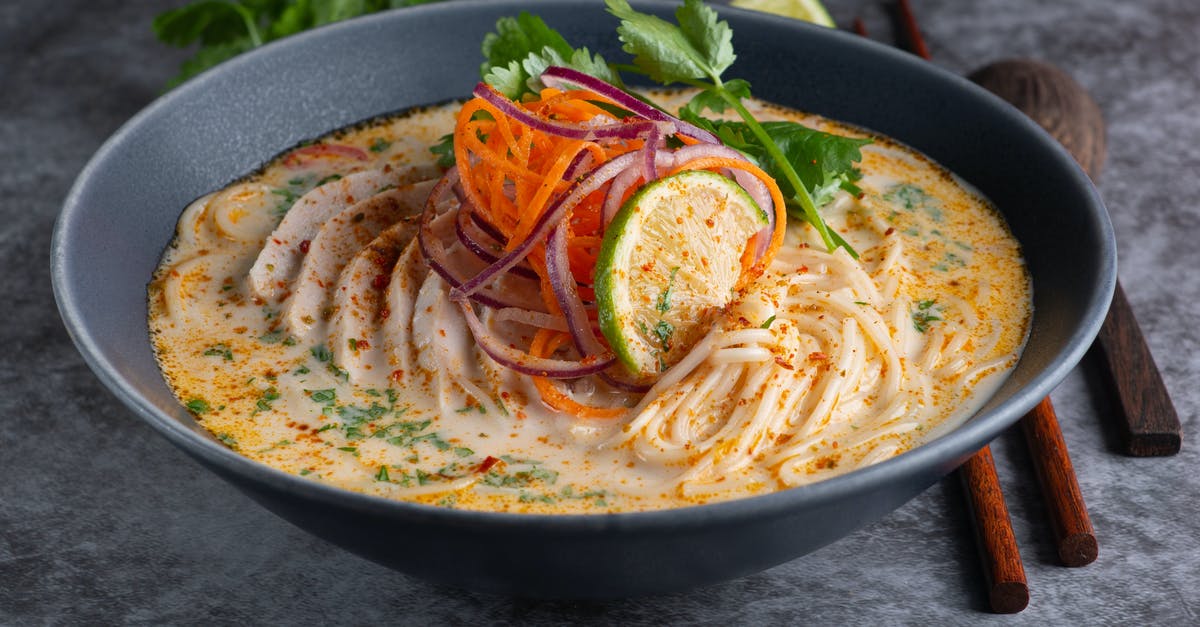 Carrot soup and avoiding the use of a blender? - A Bowl of Delicious Noodles Topped with Strips of Onions and Carrots Carrot soup and avoiding the use of a blender? - A Bowl of Delicious Noodles Topped with Strips of Onions and Carrots