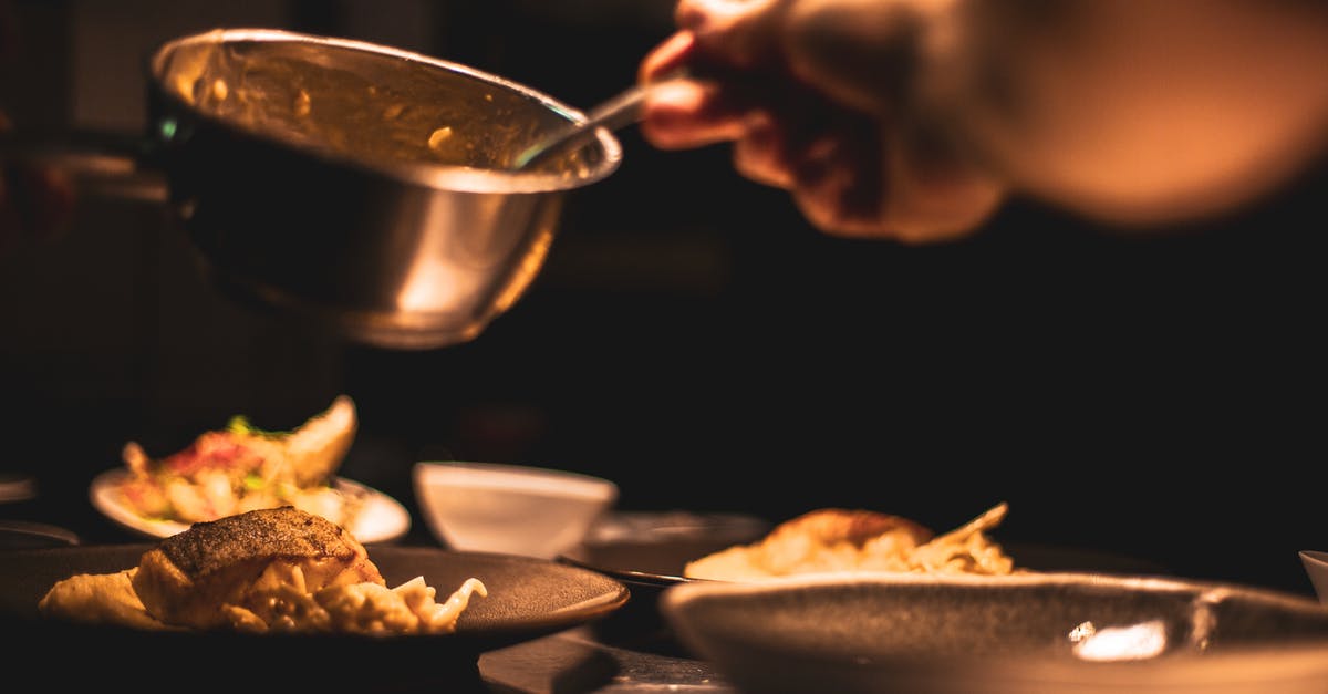 Category name for restaurants NOT dressing food? - Person Holding Bowl