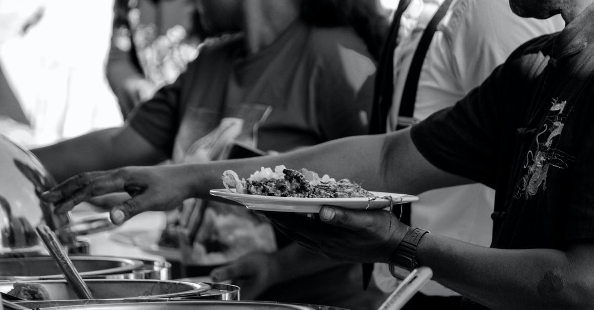Catering event for BBQ for 30 people. [duplicate] - People in self service buffet