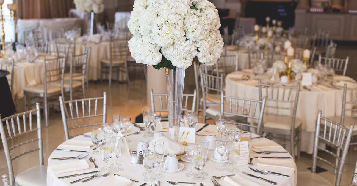 Catering our daughter's wedding [duplicate] - Tables With Flower Decors