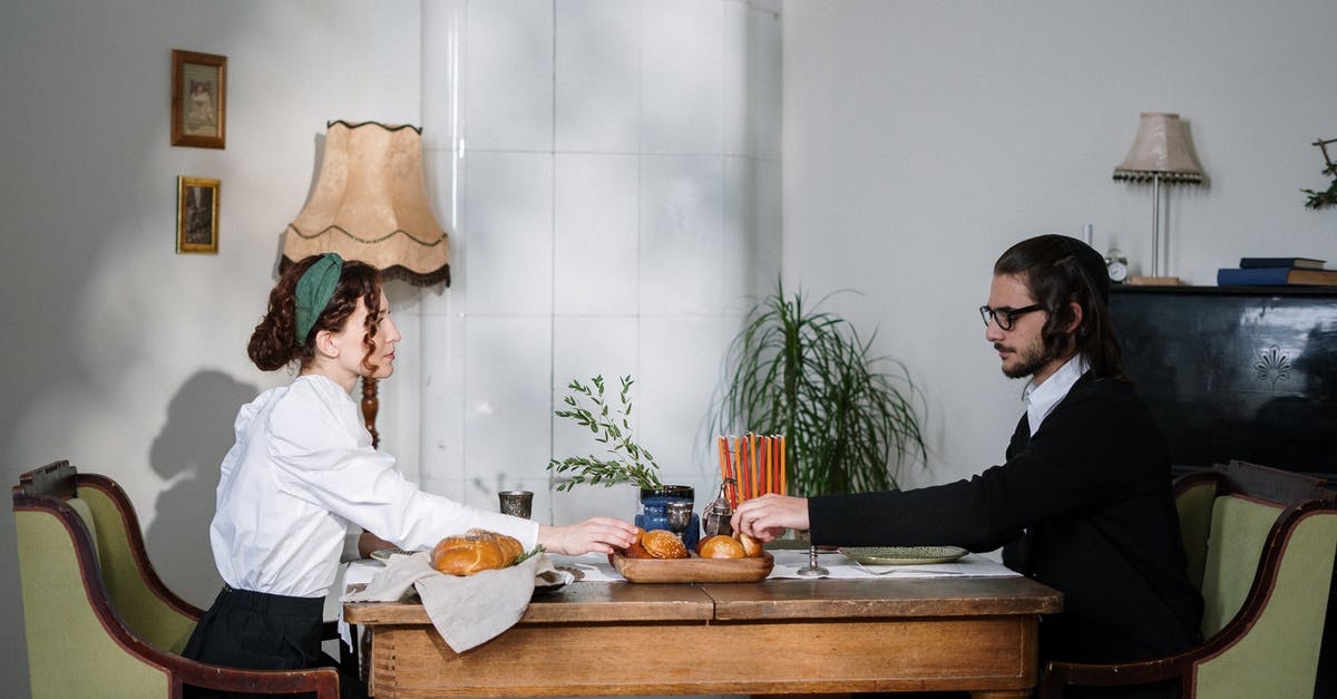 Challah bread -- too crusty? - Couple Reaching for Bread Challah bread -- too crusty? - Couple Reaching for Bread