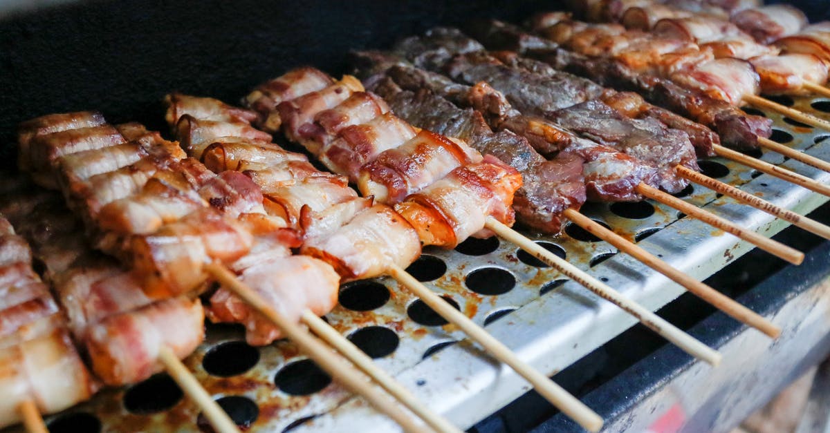 Chicken kebab turned hard - Bacon and Chicken Skewers Chicken kebab turned hard - Bacon and Chicken Skewers