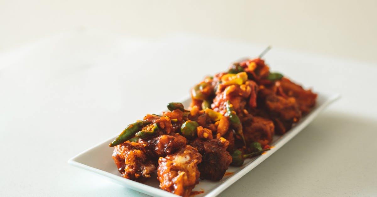 Chicken marinade with soy sauce - have I done something wrong? - Cooked Food on White Ceramic Plate Chicken marinade with soy sauce - have I done something wrong? - Cooked Food on White Ceramic Plate