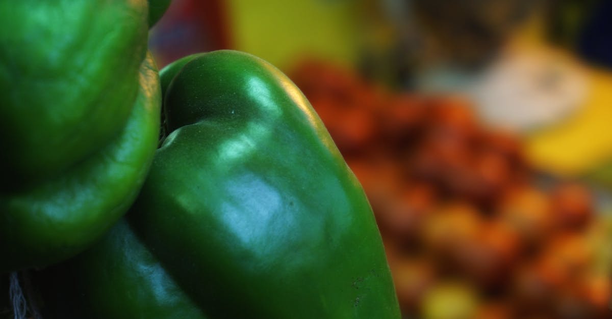 Chili and bell pepper substitute due to allergies? - Close-up Photo of Green Bell Pepper Chili and bell pepper substitute due to allergies? - Close-up Photo of Green Bell Pepper
